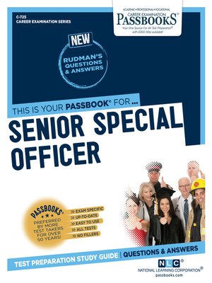 cover image of Senior Special Officer
